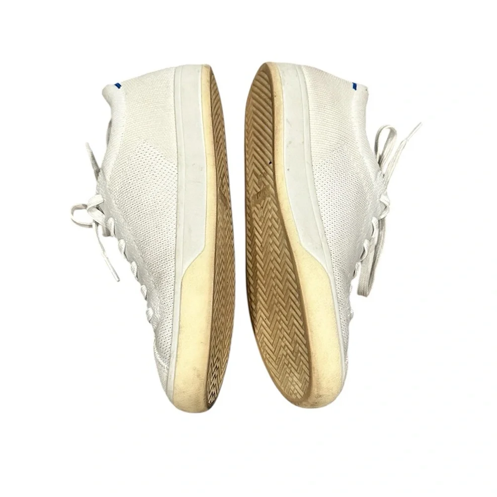 Rothy’s Lace up White Sneakers Shoes Washable Sustainable Comfort 6.5